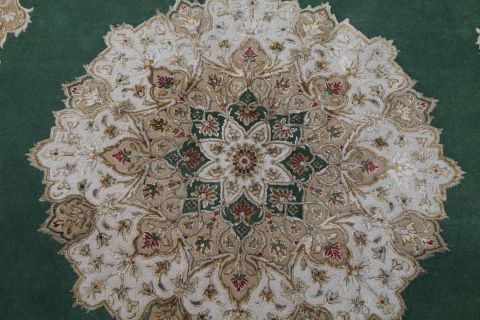 Jaipur Green Hand Knotted 50 X 80 Area Rug 901-75563 Image 1