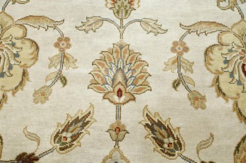 Jaipur White Hand Knotted 80 X 100 Area Rug 901-75574 Image 1