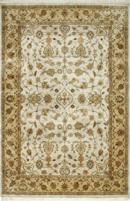 Jaipur White Hand Knotted 80 X 100 Area Rug 901-75574 Image 0