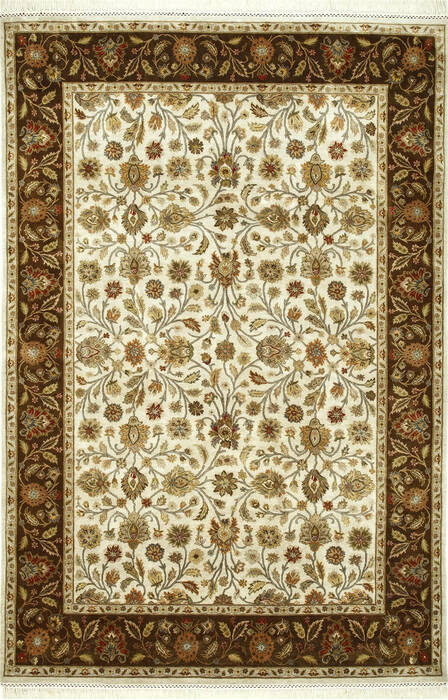 Jaipur White Hand Knotted 80 X 100 Area Rug 901-75589 Image 0