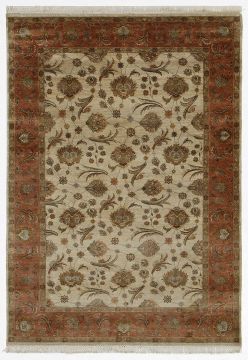 Jaipur White Hand Knotted 8'0" X 10'0"  Area Rug 901-75592