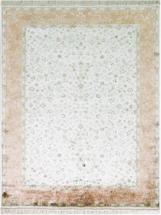 Jaipur White Hand Knotted 80 X 100 Area Rug 901-75594 Image 0
