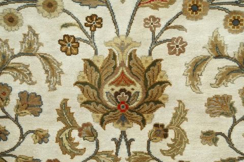 Jaipur White Hand Knotted 80 X 100 Area Rug 901-75595 Image 1
