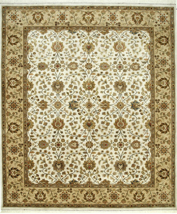 Jaipur White Hand Knotted 80 X 100 Area Rug 901-75595 Image 0