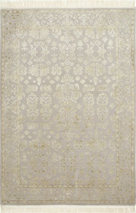 Jaipur Grey Hand Knotted 66 X 910 Area Rug 901-75603 Image 0