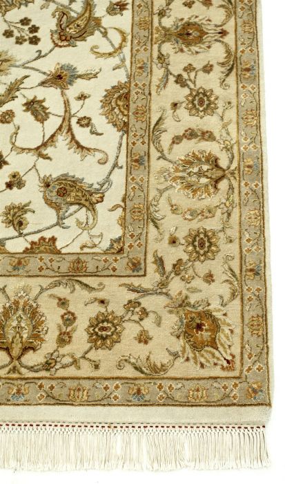 Jaipur White Hand Knotted 66 X 910 Area Rug 901-75608 Image 2