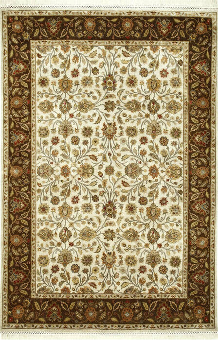 Jaipur White Hand Knotted 60 X 90 Area Rug 901-75609 Image 0