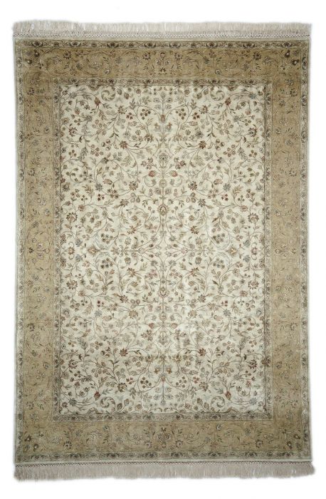 Jaipur White Hand Knotted 60 X 90 Area Rug 901-75611 Image 0