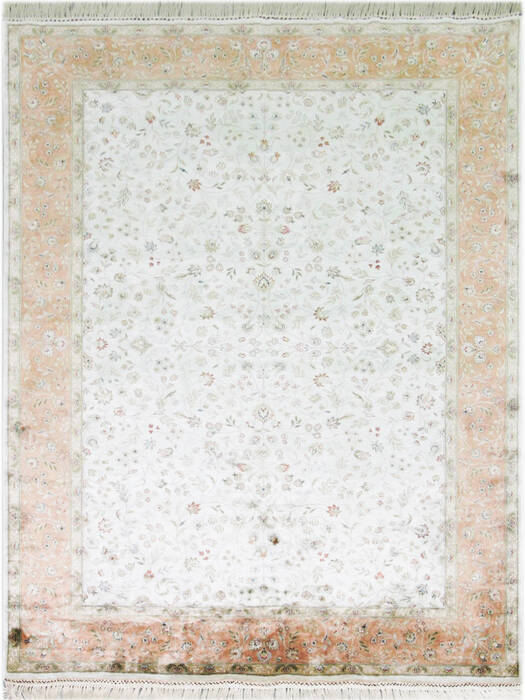 Jaipur White Hand Knotted 60 X 90 Area Rug 901-75612 Image 0