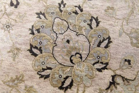 Jaipur Beige Hand Knotted 80 X 100 Area Rug 901-75624 Image 1