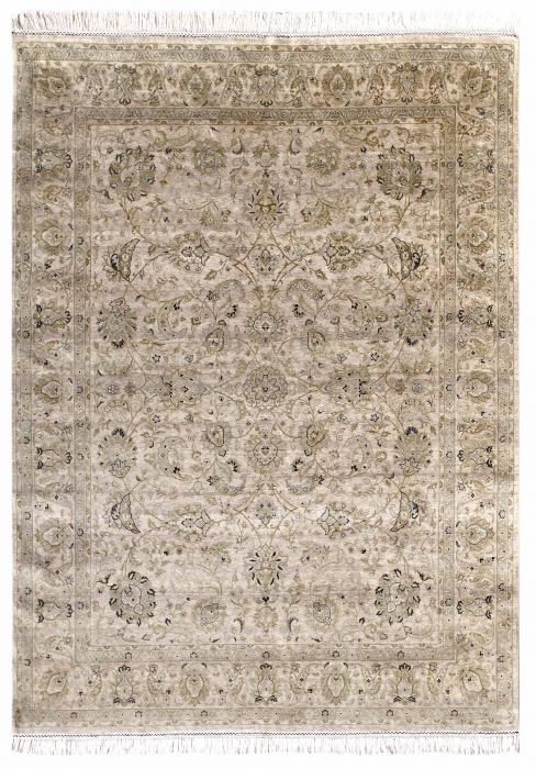 Jaipur Beige Hand Knotted 80 X 100 Area Rug 901-75624 Image 0