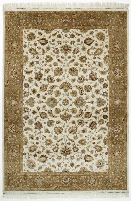 Jaipur White Hand Knotted 80 X 100 Area Rug 901-75640 Image 0