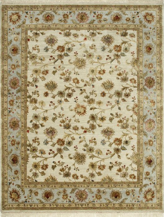 Jaipur White Hand Knotted 80 X 100 Area Rug 901-75642 Image 0
