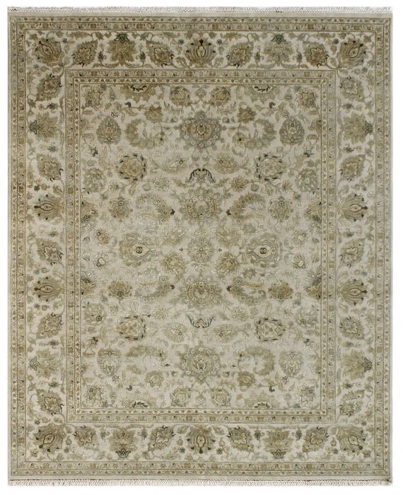 Jaipur White Hand Knotted 40 X 60 Area Rug 901-75643 Image 0