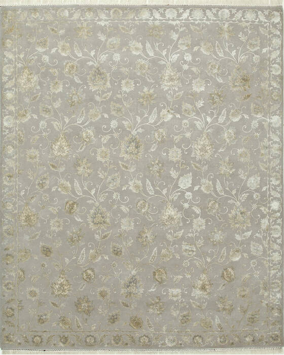 Jaipur Grey Hand Knotted 66 X 910 Area Rug 901-75648 Image 0