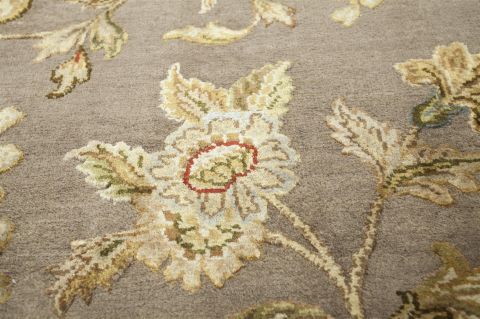 Jaipur Grey Hand Knotted 80 X 100 Area Rug 901-75656 Image 1