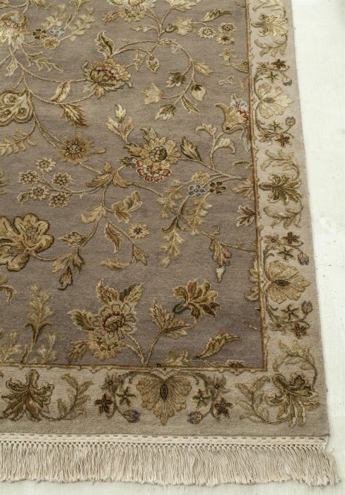 Jaipur Grey Hand Knotted 80 X 100 Area Rug 901-75656 Image 2