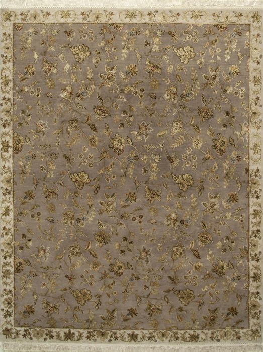 Jaipur Grey Hand Knotted 80 X 100 Area Rug 901-75656 Image 0