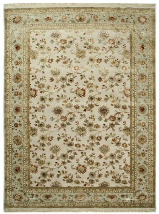 Jaipur White Hand Knotted 80 X 100 Area Rug 901-75661 Image 0