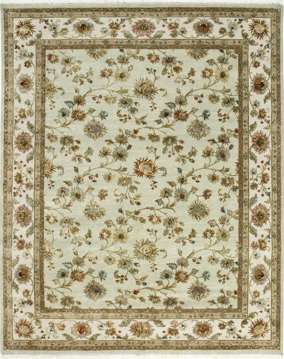 Jaipur Green Hand Knotted 80 X 100 Area Rug 901-75662 Image 0