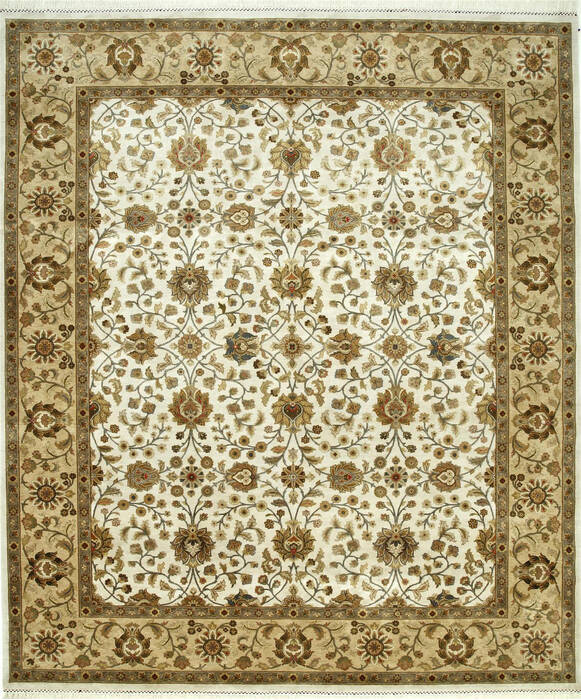 Jaipur White Hand Knotted 66 X 910 Area Rug 901-75684 Image 0