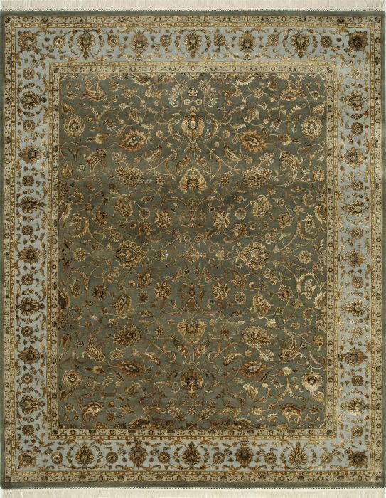 Jaipur Green Hand Knotted 60 X 90 Area Rug 901-75688 Image 0