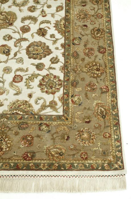 Jaipur White Hand Knotted 80 X 100 Area Rug 901-75704 Image 2