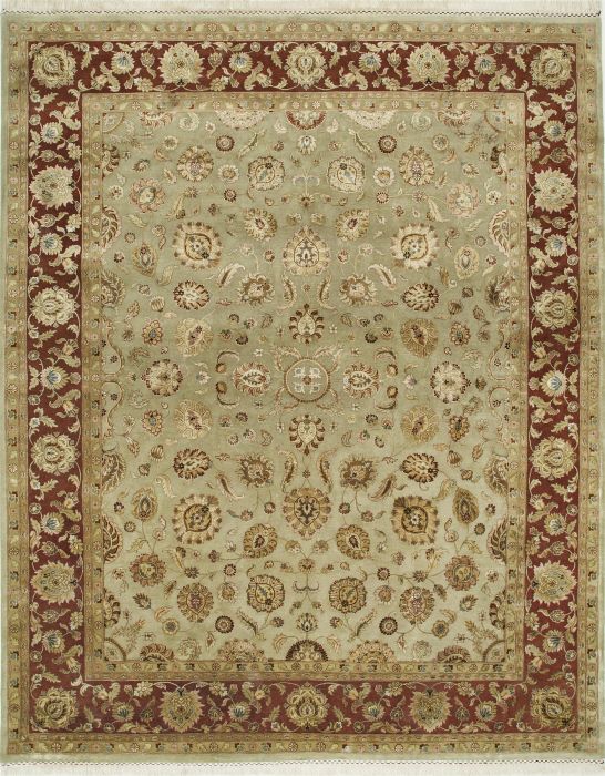 Jaipur Green Hand Knotted 80 X 100 Area Rug 901-75705 Image 0