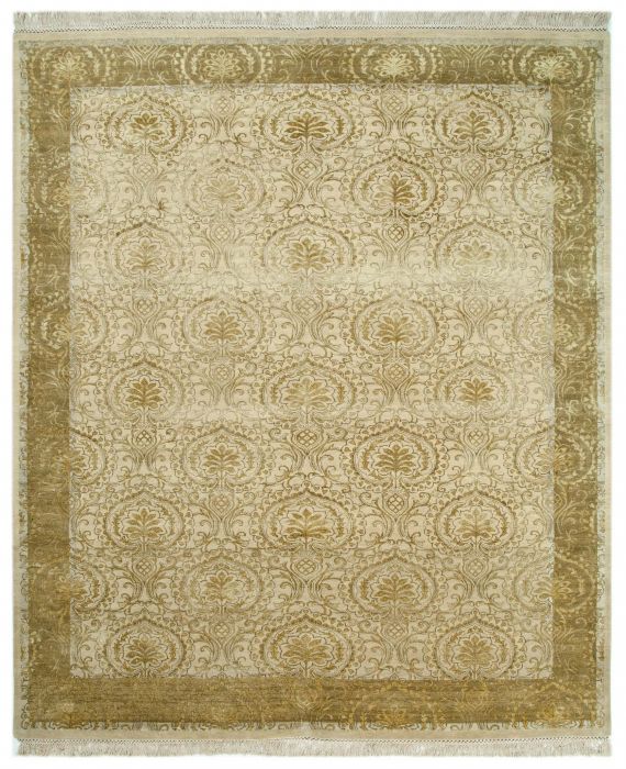 Jaipur Beige Hand Knotted 80 X 100 Area Rug 901-75710 Image 0