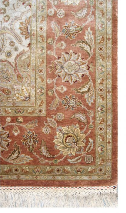 Haji Jalili Orange Hand Knotted 60 X 90 Area Rug 901-75720 Image 2