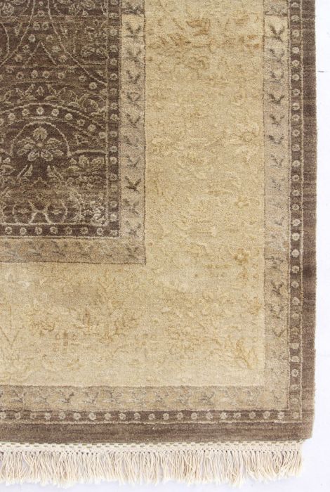 Jaipur Brown Hand Knotted 80 X 100 Area Rug 901-75725 Image 2