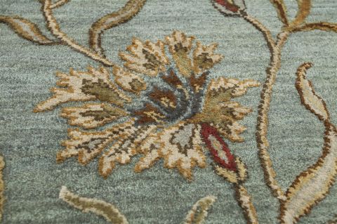 Jaipur Blue Hand Knotted 80 X 100 Area Rug 901-75726 Image 1