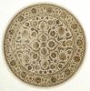 Jaipur White Round Hand Knotted 100 X 100  Area Rug 901-75729 Thumb 0