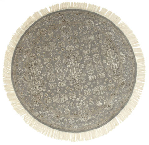 Jaipur Grey Round Hand Knotted 100 X 100  Area Rug 901-75734 Image 0