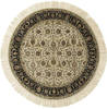 Jaipur White Round Hand Knotted 100 X 100  Area Rug 901-75736 Thumb 0
