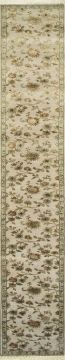 Jaipur White Runner Hand Knotted 2'5" X 19'8"  Area Rug 901-75742