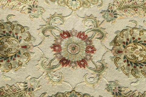 Jaipur White Runner Hand Knotted 26 X 100  Area Rug 901-75751 Image 1