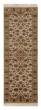 Jaipur White Runner Hand Knotted 2'6" X 10'0"  Area Rug 901-75751