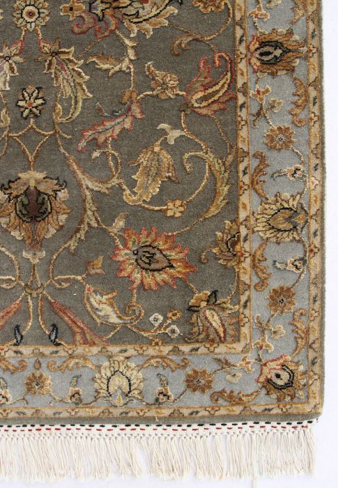 Jaipur Green Runner Hand Knotted 26 X 60 Area Rug 901-75762 Image 2