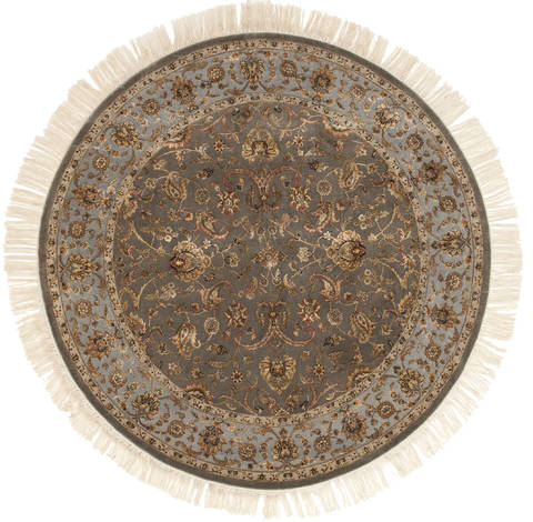 Jaipur Green Round Hand Knotted 60 X 60  Area Rug 901-75776 Image 0