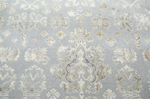 Jaipur Blue Oval Hand Knotted 83 X 116  Area Rug 901-75791 Image 1