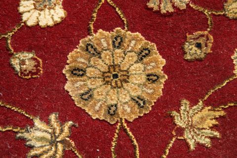Jaipur Red Runner Hand Knotted 30 X 133  Area Rug 901-75808 Image 1