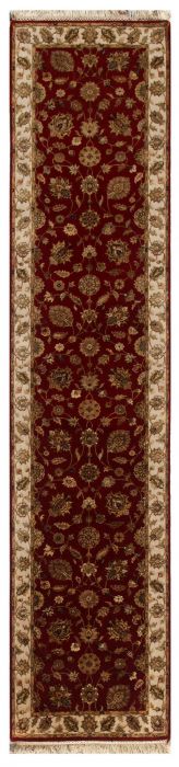 Jaipur Red Runner Hand Knotted 30 X 133  Area Rug 901-75808 Image 0
