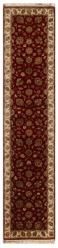 Jaipur Red Runner Hand Knotted 3'0" X 13'3"  Area Rug 901-75808