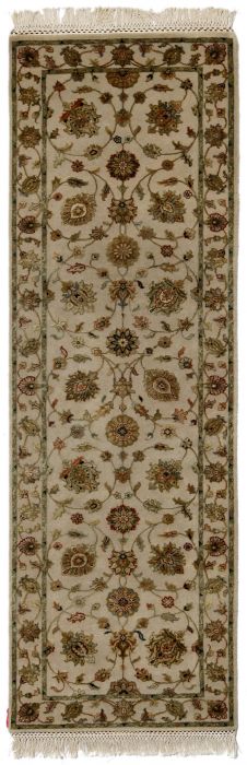 Jaipur Beige Runner Hand Knotted 30 X 133 Area Rug 901-75809 Image 0