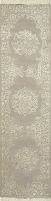 Jaipur Grey Runner Hand Knotted 30 X 133  Area Rug 901-75819 Image 0