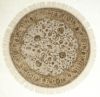 Jaipur White Round Hand Knotted 80 X 80  Area Rug 901-75831 Thumb 0