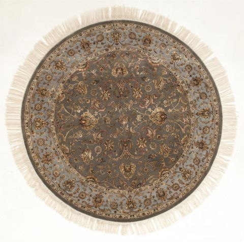 Jaipur Green Round Hand Knotted 80 X 80  Area Rug 901-75832 Image 0