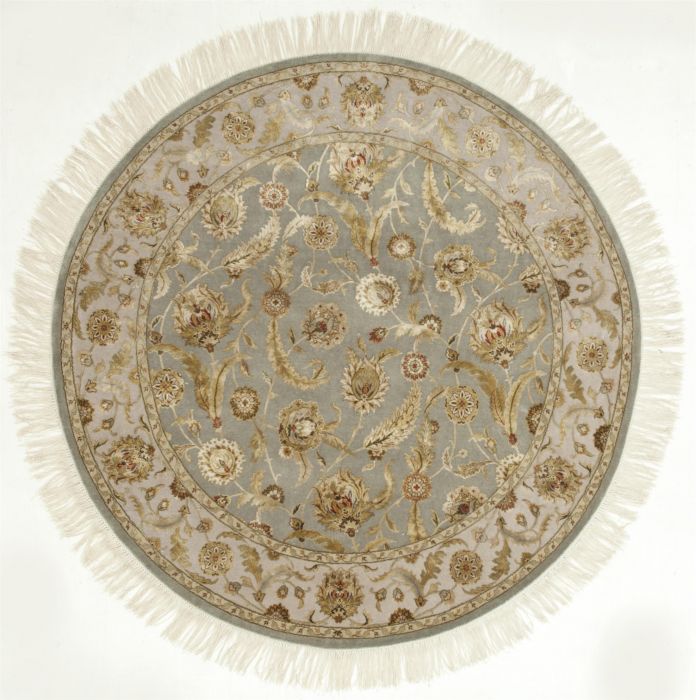Jaipur Grey Round Hand Knotted 80 X 80  Area Rug 901-75836 Image 0