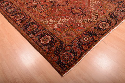 Heriz Red Hand Knotted 710 X 113 Area Rug 100-75842 Image 11
